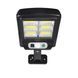 Вуличний ліхтар із сонячною панеллю LED Solar Street Light BL BK 120-6COB ∙ Акумуляторний світильник з датчиком руху та пультом 2200mA на сонячній батареї