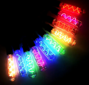 Гірлянда Удлинённые лампы спираль SFK-48 220V ∙ Вулична LED-ґірлянда SFK-48 з подовженими спіральними лампами
