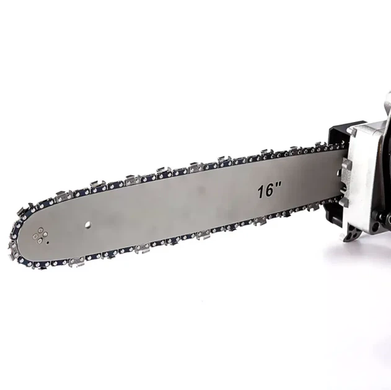 Аккумуляторная цепная пила Electric SAW 16" с 2 аккумуляторами жёлтая &bull; Беспроводная электропила Electric SAW 16 дюймов для сада и распила древесины жёлтая