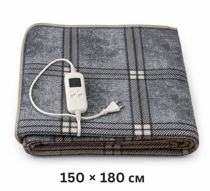 Електропростирадло Electric Blanket 7421 150&times;180 см 65/130 Вт з двома режимами нагрівання &bull; Електричне простирадло з підігрівом Electric Blanket 7421 220 В для ліжка з терморегулятором