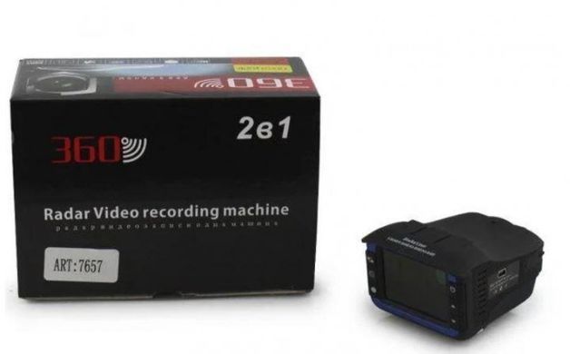 Автомобільний реєстратор &ndash; антирадар DVR VG3 360&deg; FULLHD 1080P ∙ Відеореєстратор із детектором радара 2 в 1
