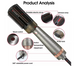 Расческа-фен Hair Steam Brush INFRARED+SPRAY HOTairCOMB 3в1 ∙ Випрямляч і фен Hair Steam Brush для волосся