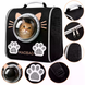 Рюкзак-переноска S-cat1 для котов 36&times;24&times;40 см черный &bull; Рюкзак для кошек S-cat1 с прозрачным окном и вентиляцией 36&times;24&times;40 см