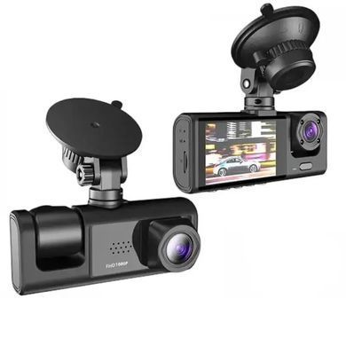 Видеорегистратор 3 камеры Full HD 1080 Traffic recorder Z37 &bull; Автомобильный видеорегистратор с тремя камерами DVR S1
