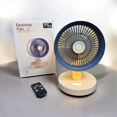 Портативный вентилятор SkeBerg JX-80 с LED-подсветкой &bull; Настольный мини-вентилятор 5W для дома, офиса, поездок и отдыха