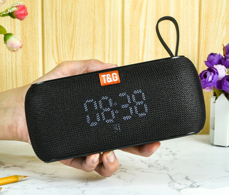 Портативная колонка TG177 Bluetooth с функциями Power Bank, Радио, Электронных часов