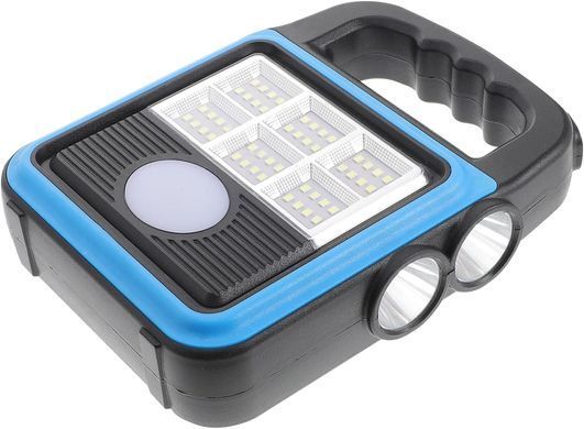 Фонарь-прожектор USB с солнечной панелью и повербанком Solar LED light HS-8020 ∙ Светодиодный кемпинговый фонарь с функцией Power Bank HS-8020D