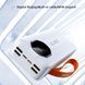 Power Bank Aroimac VP318 30000 mAh White &bull; Внешний аккумулятор Aroimac VP318 Super Slim с быстрой зарядкой 22,5W, LED дисплеем, 4 USB выходами и встроенными кабелями