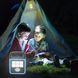 Фонарь-прожектор USB с солнечной панелью и повербанком Solar LED light HS-8020 ∙ Светодиодный кемпинговый фонарь с функцией Power Bank HS-8020D