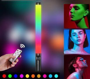 LED Лампа &ndash; меч Led Stick RGB для фото и видео ∙ Освещение для съемок ∙ Световые эффекты ∙ Светодиодная осветительная лампа &ndash; жезл ∙ Селфи &ndash; подсветка для блогеров с пультом