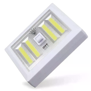 Светильник с тумблером HY-604 &bull; Беспроводной светодиодный светильник COB Light Switch HY-604 на батарейках с магнитным креплением для шкафа, коридора, гаража и дома