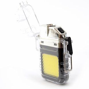 Электроимпульсная USB-зажигалка с LED фонариком &bull; Зажигалка с фонариком Cigarette Lighter FLASHLIGHT HY8810-1 JS-C01A Type-C