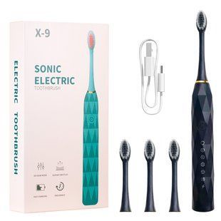 Звуковая зубная щетка Sonic E-X9 с ультразвуковой технологией ∙ Зубная щетка Sonic E-X9 с 4 насадками