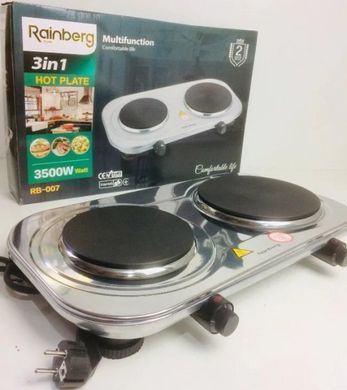 Плита электрическая дисковая Rainberg RB-007 на 2 конфорки