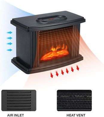 Обігрівач у вигляді каміна Flame Heater для дому ∙ Портативний міні-обігрівач Flame Heater