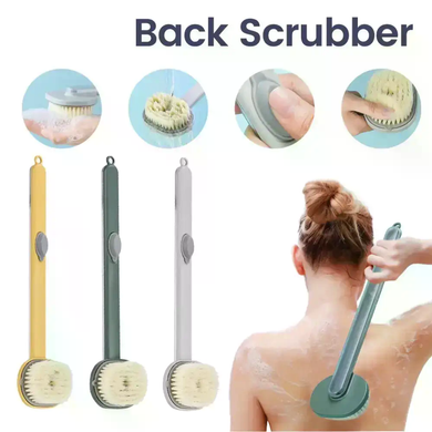 Щетка для душа Body Brush AND LY-588 с длинной ручкой и дозатором &bull; Массажная щетка для тела, спины и ухода за кожей с емкостью для геля