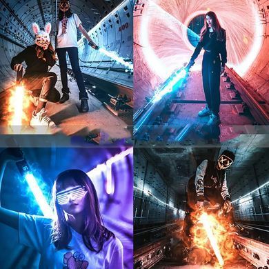 LED Лампа &ndash; меч Led Stick RGB для фото и видео ∙ Освещение для съемок ∙ Световые эффекты ∙ Светодиодная осветительная лампа &ndash; жезл ∙ Селфи &ndash; подсветка для блогеров с пультом