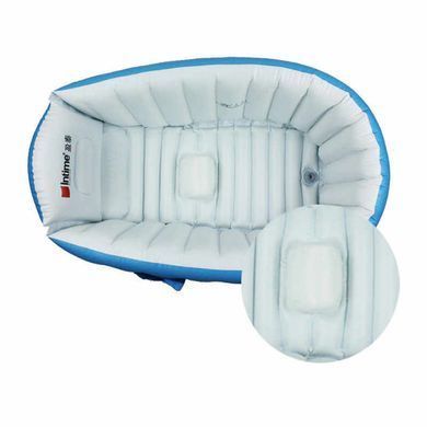 Надувна ванночка дитяча Intime Baby Bath Tub &bull; Портативна складна надувна ванна для немовлят та дітей до 4 років