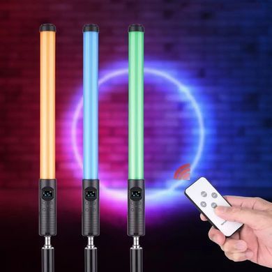 LED Лампа &ndash; меч Led Stick RGB для фото и видео ∙ Освещение для съемок ∙ Световые эффекты ∙ Светодиодная осветительная лампа &ndash; жезл ∙ Селфи &ndash; подсветка для блогеров с пультом