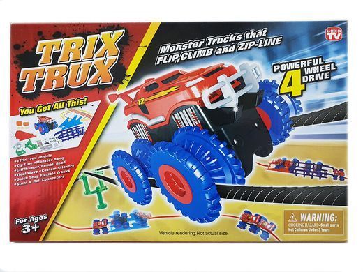 Автомобильный трек Трасса Монстер-Трак Trix Trux на две машинки CG01 PR4