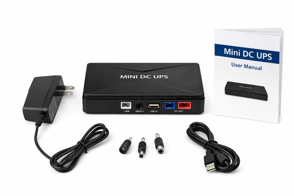 Джерело безперебійного живлення Mini DC UPS для роутера та ONU &bull; Міні ДБЖ 12V з USB і DC виходами для Wi-Fi, модема та камер