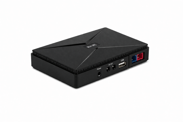 Джерело безперебійного живлення Mini DC UPS для роутера та ONU &bull; Міні ДБЖ 12V з USB і DC виходами для Wi-Fi, модема та камер