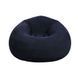 Надувное кресло-мешок Inflatable Sofa чёрный &bull; Мягкое надувное кресло-пуф 110х110х85 см для дома, дачи, отдыха и пикника