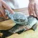 Рыбочистка Fish Scale Scraper with Cover с контейнером для чешуи &bull; Ручной скребок-нож для чистки рыбы с крышкой и лезвием из нержавеющей стали