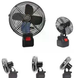 Акумуляторний вентилятор Lithium Electric Fan 48V чорний &bull; Портативний бездротовий вентилятор з Li-ion акумулятором для дому, дачі, офісу та відпочинку