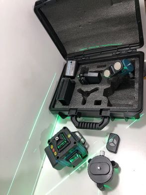 Лазерний нівелір 4D Level 40-42 &bull; Акумуляторний лазерний рівень з 2 АКБ і пультом дистанційного керування