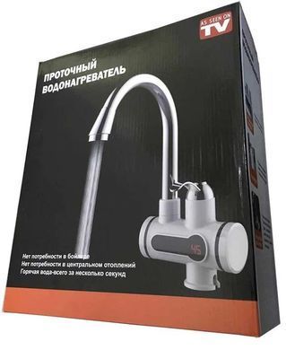 Водонагреватель проточный бойлер &ndash; кран с LCD дисплеем Delimano Water Heater Digital RX002 ∙ Нижнее подключение
