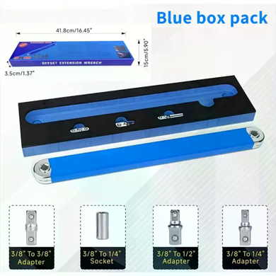 Подовжувальний ключ із храповим механізмом AND Tool 1/2", 1/4", 3/8" &bull; Ключ-подовжувач для важкодоступних місць, авто, гаража та ремонту
