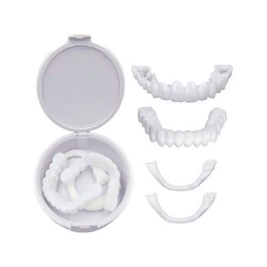 Съемные виниры для зубов Snap On Smile на 2 челюсти &bull; Накладные виниры на верхнюю и нижнюю челюсть для красивой улыбки