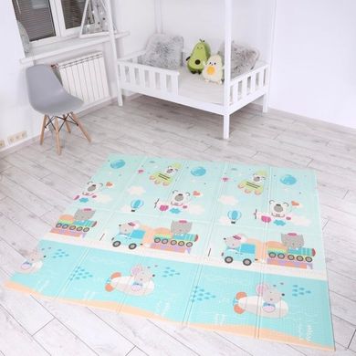 Дитячий розвиваючий складний термокилимок 200*180 см Folding baby mat Ігровий килимок для дітей