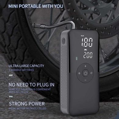 Автомобильный компрессор-насос Carsun C3106 4000 мАч ∙ Портативный насос Carsun C3106 4000 для спортивного инвентаря