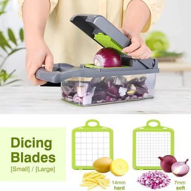 Універсальна овочерізка - мультислайсер Nicer Dicer 25 в 1 &middot; Терка - подрібнювач з контейнером, 25 предметів