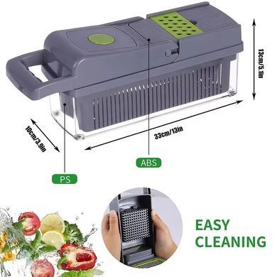 Універсальна овочерізка - мультислайсер Nicer Dicer 25 в 1 &middot; Терка - подрібнювач з контейнером, 25 предметів