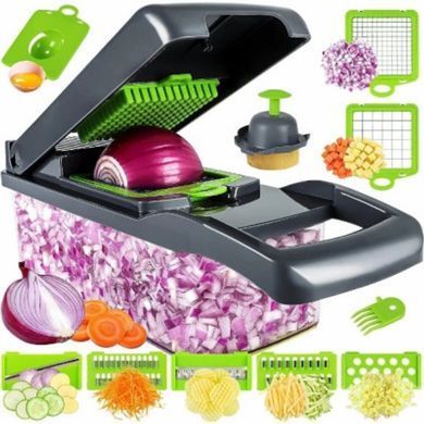 Універсальна овочерізка - мультислайсер Nicer Dicer 25 в 1 &middot; Терка - подрібнювач з контейнером, 25 предметів
