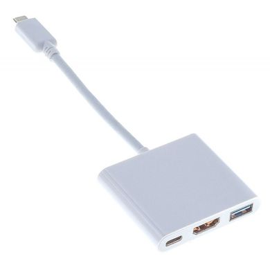 Перехідник Buro Type-C (male) - HDMI 4K (female) USB хаб адаптер