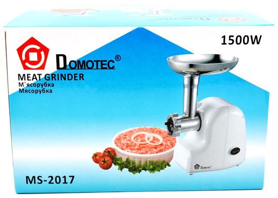 Электромясорубка Domotec MS2017 Электрическая мясорубка, 1500W