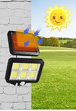 Вуличний акумуляторний LED ліхтар на сонячній батареї Solar Street Light SL-F120 &bull; Світлодіодний автономний прожектор для двору, вулиці, саду та дачі