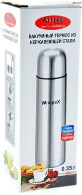 Вакуумный термос из нержавеющей стали Wimpex 0,35 л, компактный термос для напитков PR2