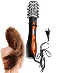 Фен - стайлер для волос 3 в 1 · Вращающаяся воздушная щетка расческа плойка для укладки волос · Мультистайлер Gemei GM4828 1000 Вт