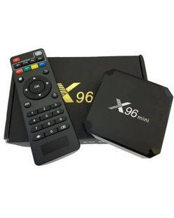 Смарт ТВ приставка X96 Mini 2/16 ГБ 4K з пультом MA384 &bull; Android TV Box для телевізора з Wi-Fi, LAN, HDMI та підтримкою microSD