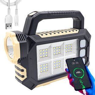 Аккумуляторный фонарь Solar Multi Light Source Portable Lamp BL-HS-8029-7 &bull; Ручной фонарь Solar HS-8029-7-A с солнечной батареей и USB
