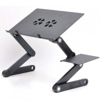 Столик - підставка для ноутбука з активним охолодженням Laptop Table T8 стіл-трансформер + 2 кулери