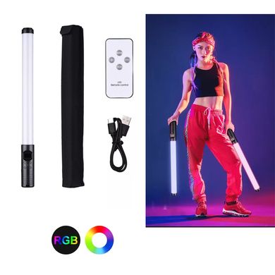 LED Лампа – меч Led Stick RGB для фото и видео ∙ Освещение для съемок ∙ Световые эффекты ∙ Светодиодная осветительная лампа – жезл ∙ Селфи – подсветка для блогеров с пультом