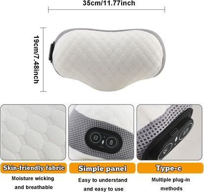 Подушка для поддержки шейного отдела pillow 5561с массажем и подогревом ∙ Массажная подушка для сна pillow 5561