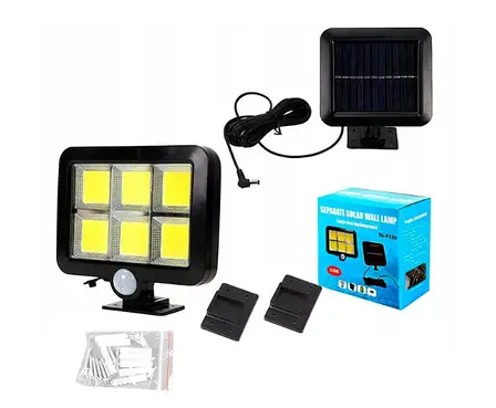 Вуличний акумуляторний LED ліхтар на сонячній батареї Solar Street Light SL-F120 &bull; Світлодіодний автономний прожектор для двору, вулиці, саду та дачі