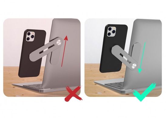 Магнітний тримач телефону Multifunctional Bracket із кріпленням на ноутбук/монітор комп'ютера